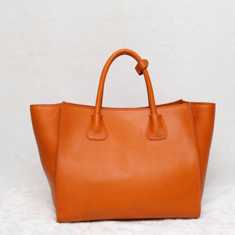 2014 Prada original grainy calfskin tote bag BN2626 orange for sale